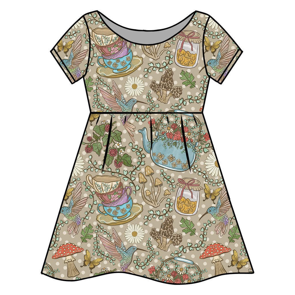 Wonderland Tea Party Dress with Matching Shorts