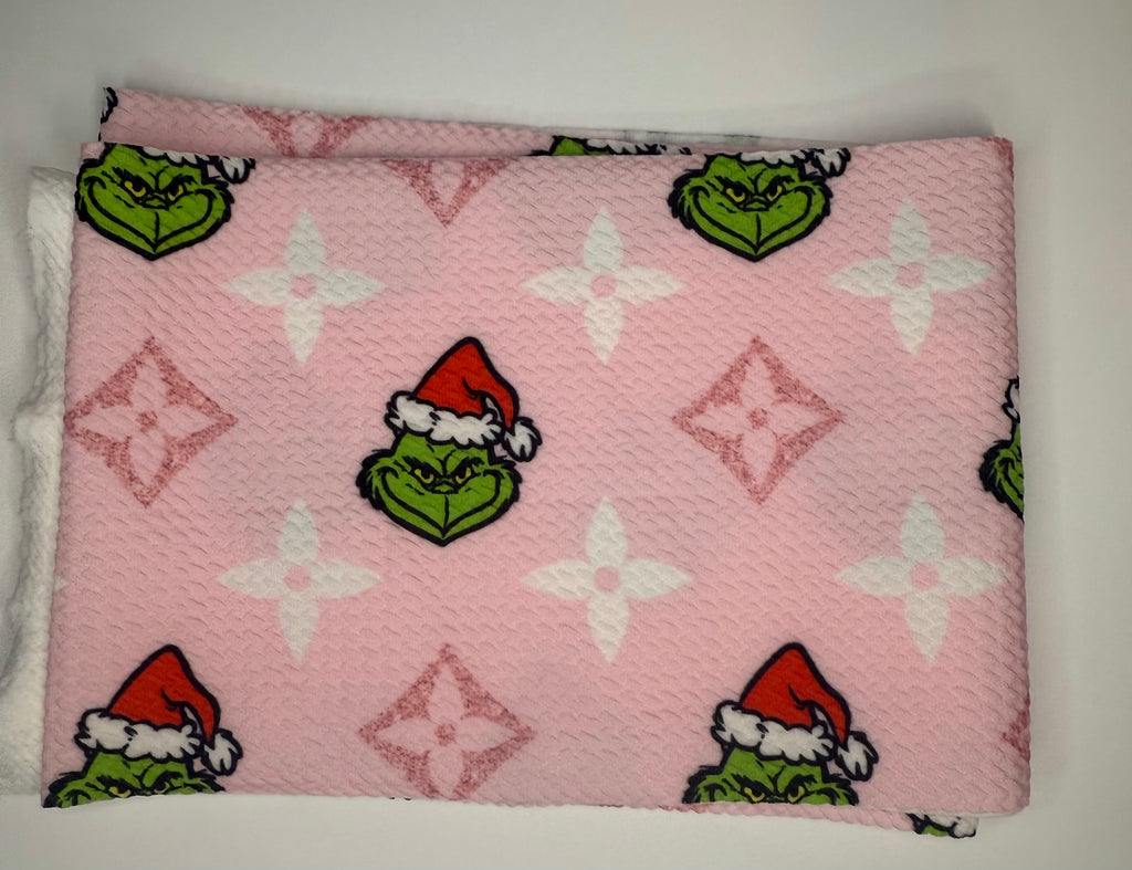 Pink Grinch Bow