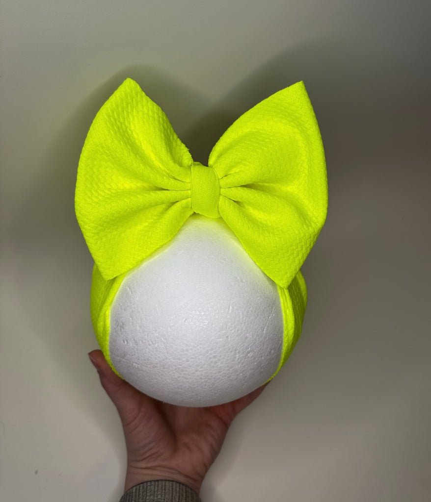 Neon Lemon Lime Bow